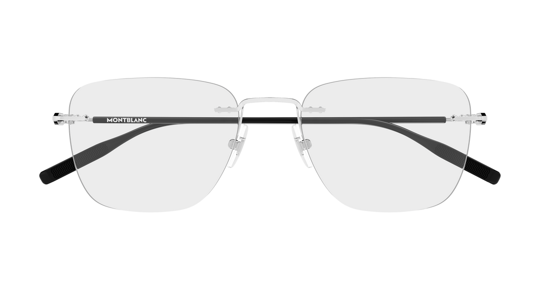 Dioptrijske naočale montblanc mb0508o 001 plateado rectangular / squared masculino veličina 54mm - Detaljni prikaz