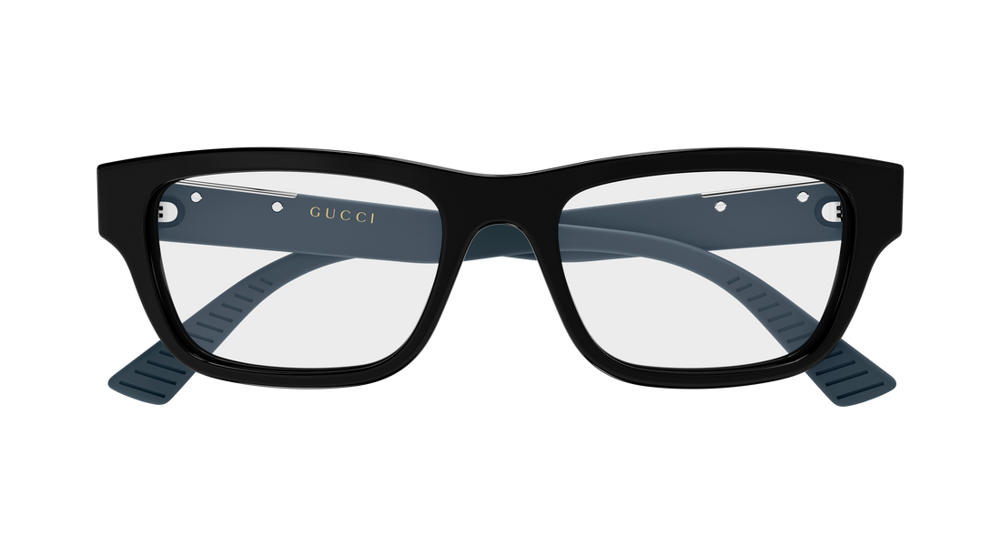 Occhiali da vista gucci gg2091o 006 negro rectangular / squared masculino taglia 55mm - Vista dettagliata
