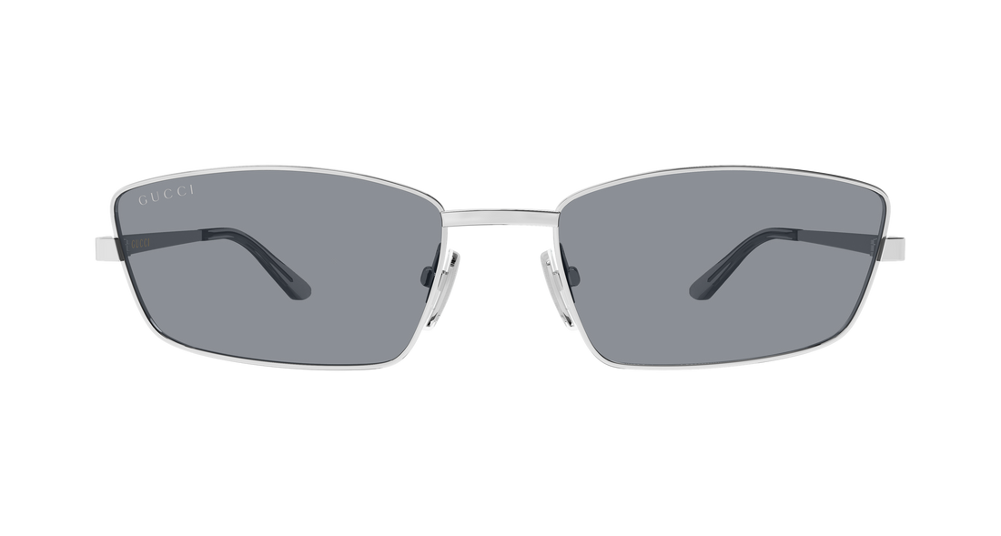 Solbriller gucci gg2177s 003 plateado rectangular / squared femenino størrelse 61mm - Detaljeret visning
