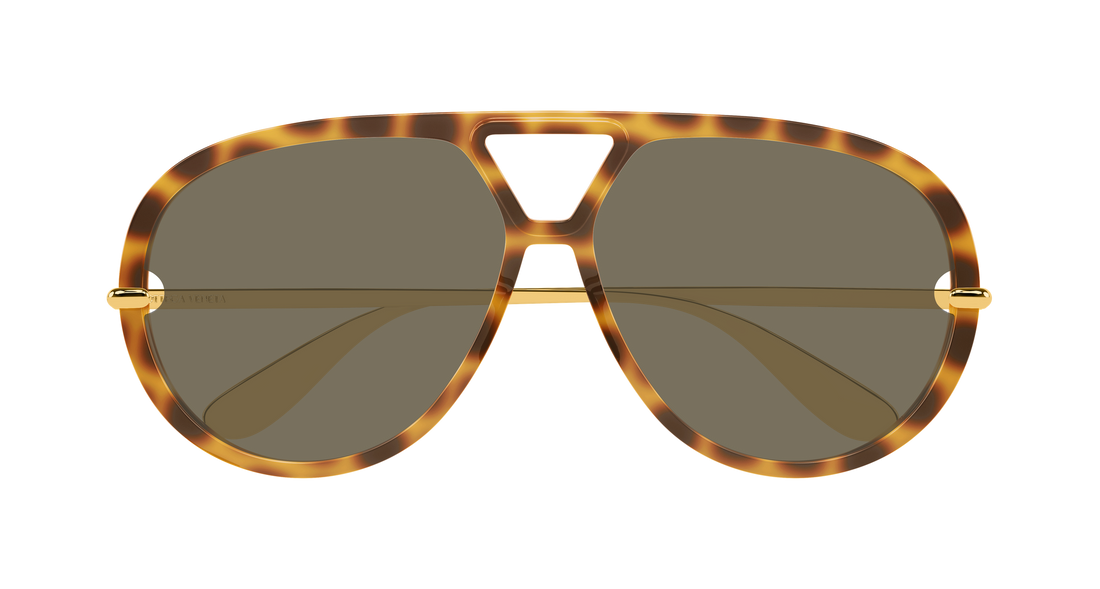 Lunettes de soleil bottega veneta bv1274s 005 havana pilot/navigator unisex taille 63mm - Vue détaillée