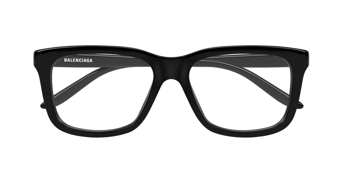 Briller balenciaga bb0530o 001 negro rectangular / squared masculino størrelse 55mm - Detaljeret visning