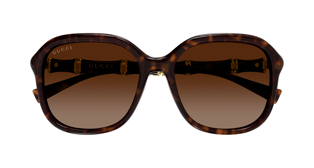 Sunglasses gucci gg2061sa 002 havana rectangular / squared femenino size 55mm - Detailed view