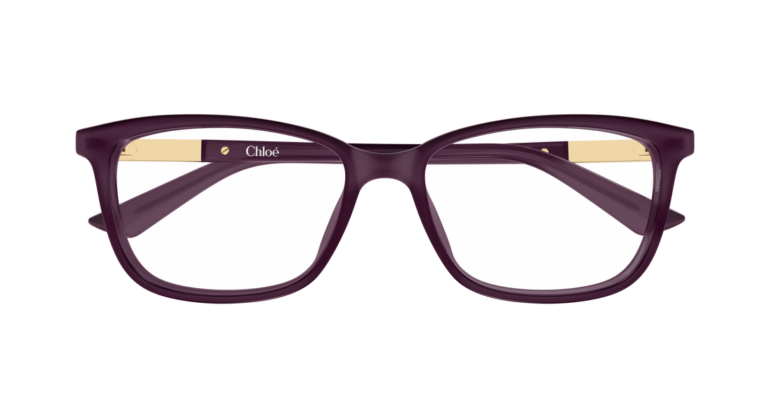 Briller chloé ch0371oa 004 violeta butterfly femenino størrelse 55mm - Detaljeret visning