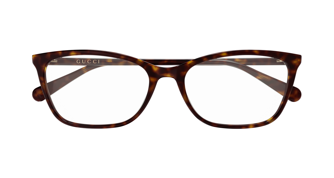 Occhiali da vista gucci gg1930o 008 havana rectangular / squared femenino taglia 57mm - Vista dettagliata
