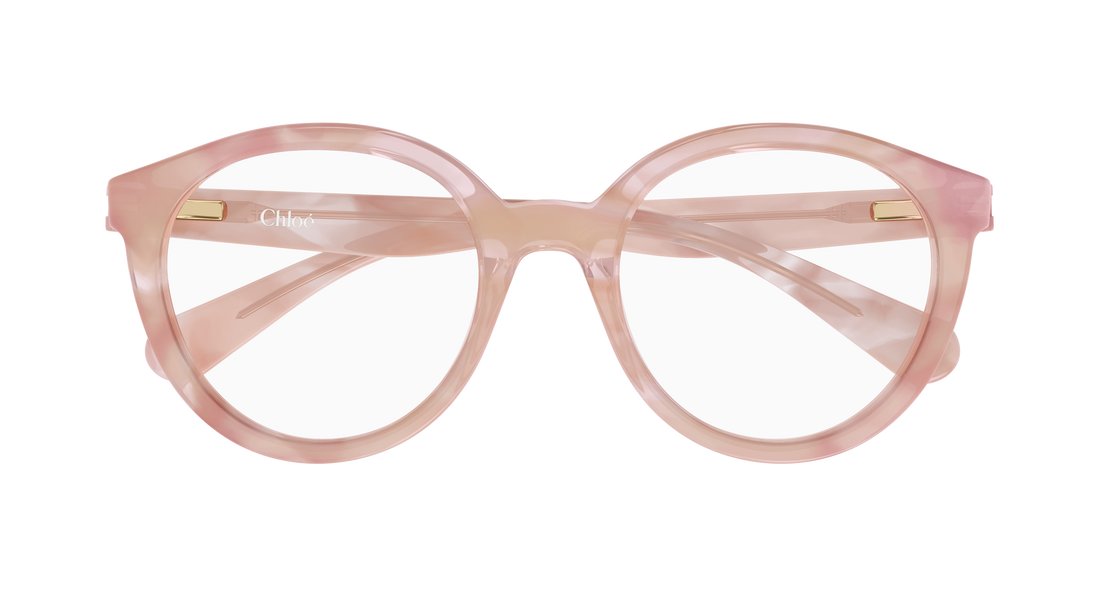 Brillen chloé cc0022o 007 havana round/oval/panthos infantil maat 47mm - Detailaanzicht
