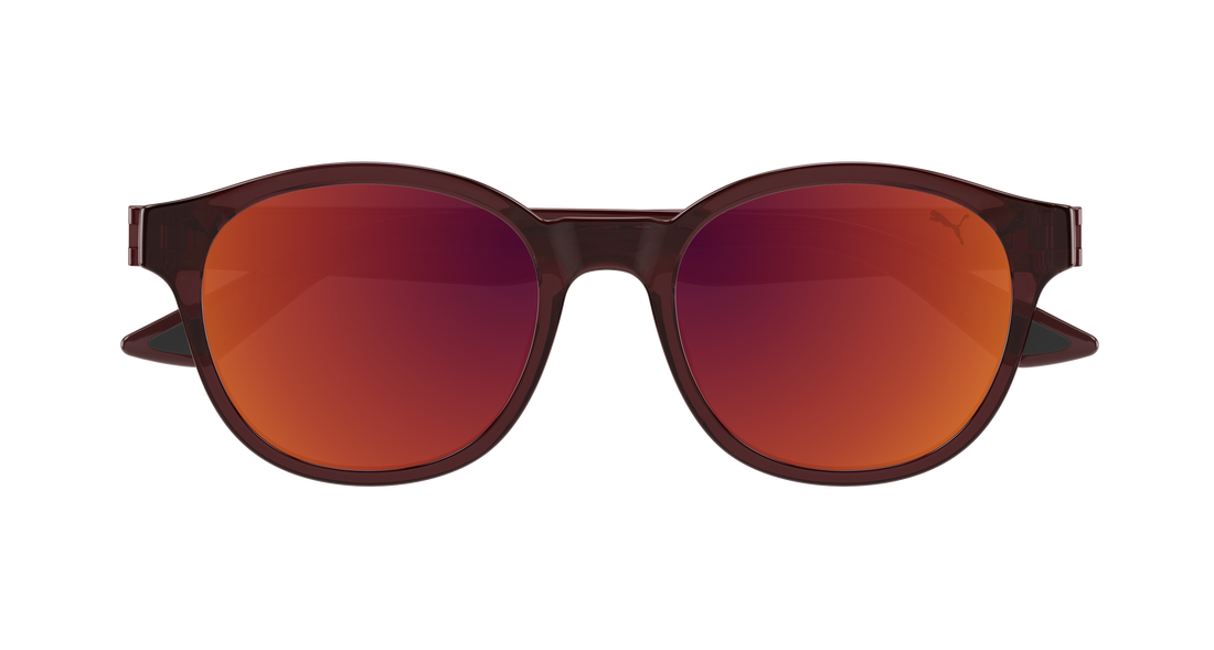 Lunettes de soleil puma pu0522s 003 marron round/oval/panthos masculino taille 52mm - Vue détaillée