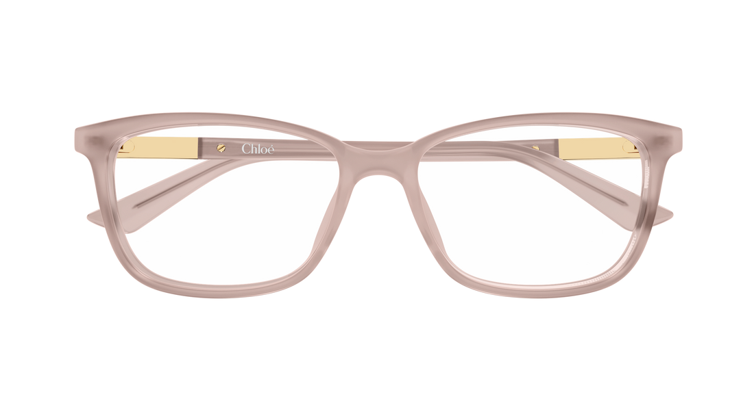 Occhiali da vista chloé ch0371oa 003 beige butterfly femenino taglia 55mm - Vista dettagliata