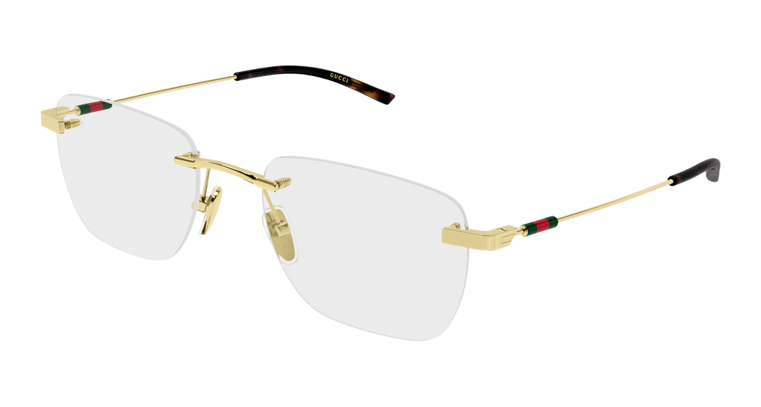 Occhiali da vista gucci gg2099o 002 dorado rectangular / squared masculino taglia 54mm - Vista principale