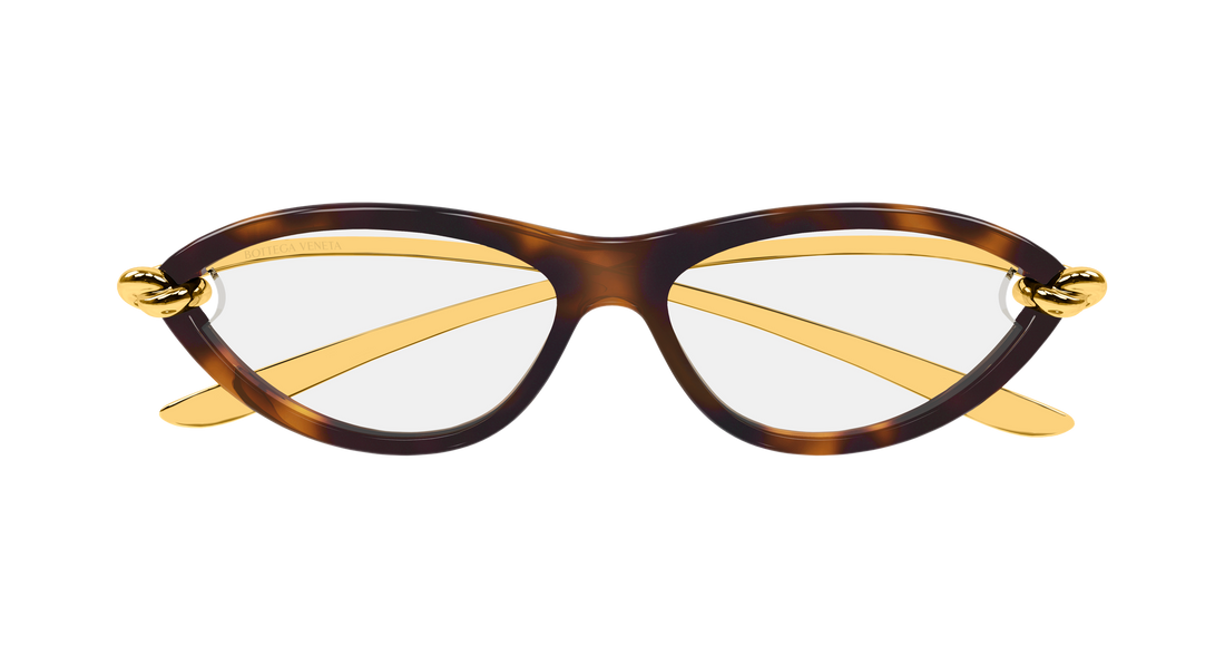 Okulary przeciwsłoneczne bottega veneta bv1390s 008 havana cat eye femenino rozmiar 56mm - Widok szczegółowy