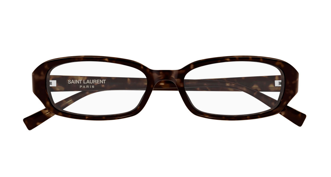 Lunettes de vue saint laurent sl 872 erin opt 002 havana round/oval/panthos unisex taille 52mm - Vue détaillée