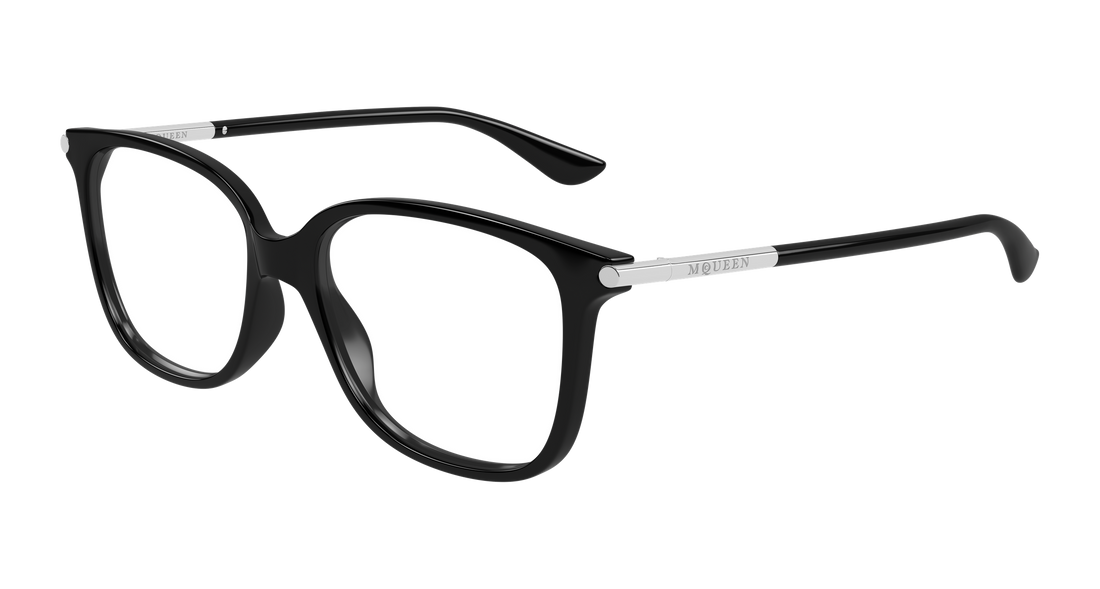 Gafas graduadas alexander mcqueen am0554o 005 negro cat eye femenino talla 53mm - Vista principal