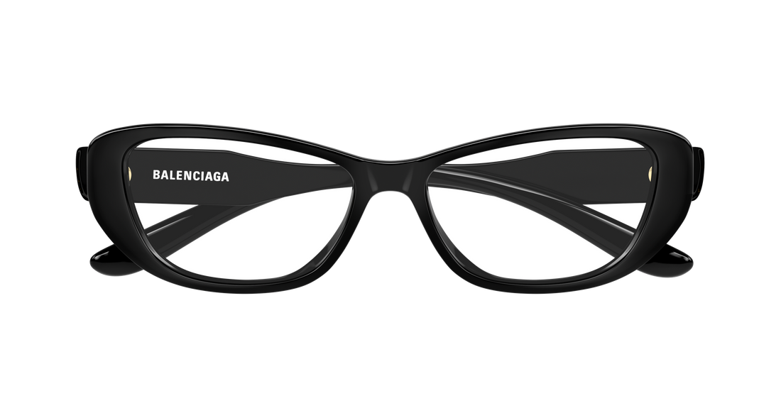 Briller balenciaga bb0514o 001 negro geometrical/directional femenino størrelse 55mm - Detaljeret visning