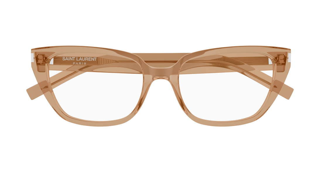 Gafas graduadas saint laurent sl 896 005 marron cat eye femenino talla 55mm - Vista de detalle