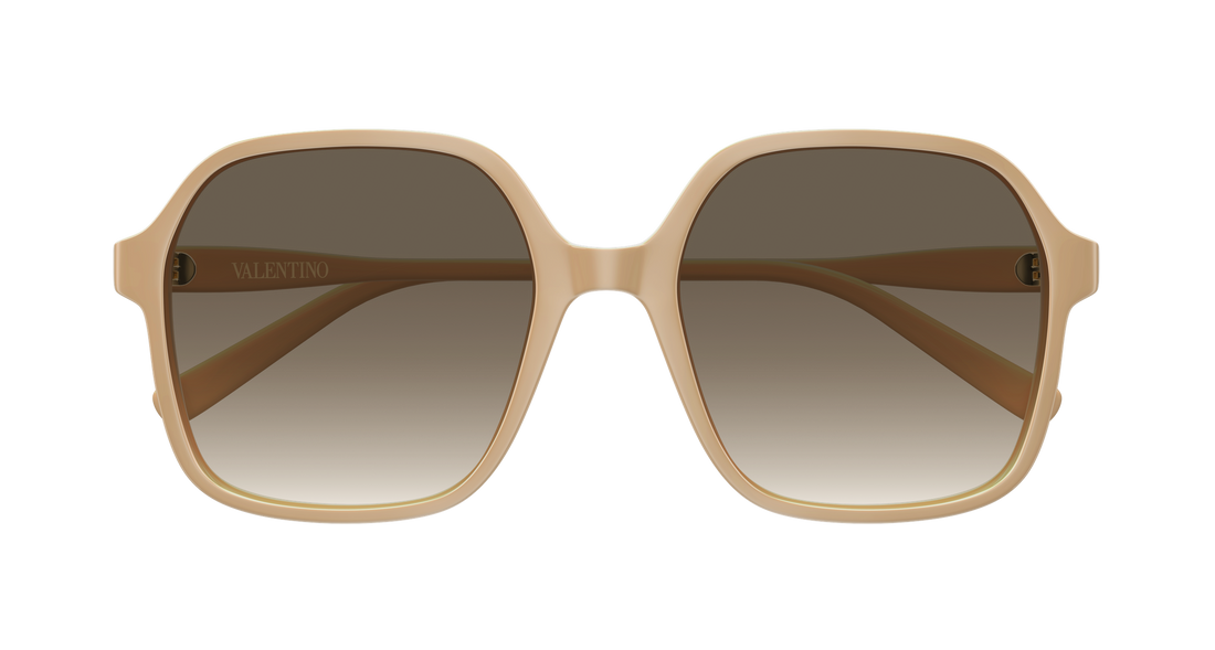 Occhiali da sole valentino vg0018sa 003 beige rectangular / squared femenino taglia 58mm - Vista dettagliata