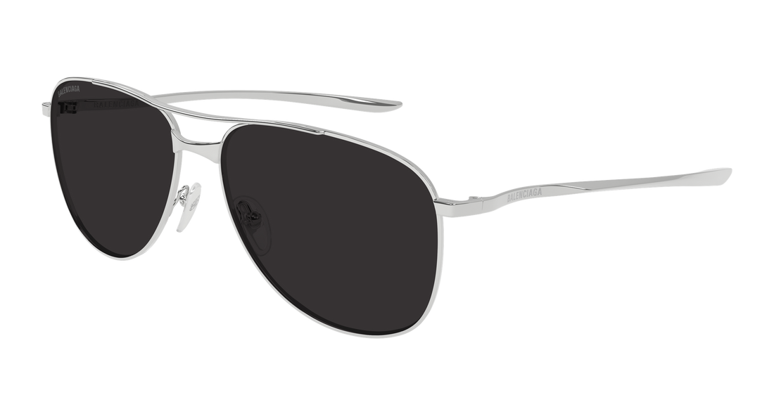 Lunettes de soleil balenciaga bb0538s 001 plateado pilot/navigator masculino taille 62mm - Vue principale