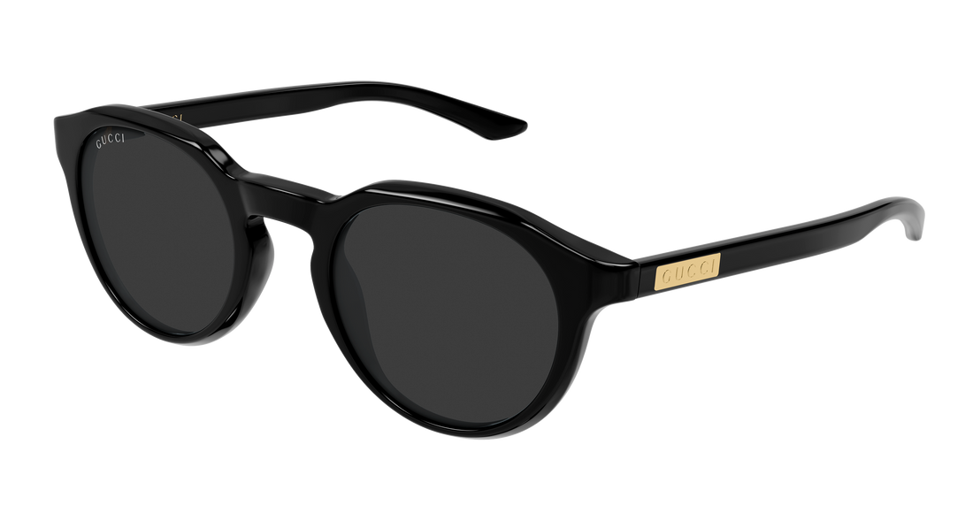 Lunettes de soleil gucci gg2079s 001 negro round/oval/panthos masculino taille 48mm - Vue principale