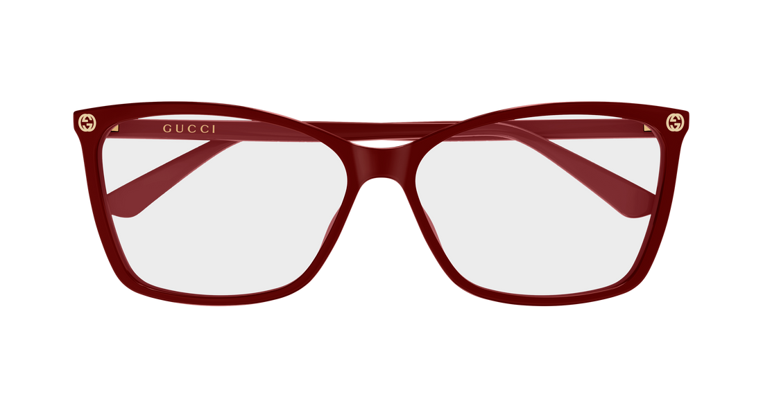 Lunettes de vue gucci gg0025o 022 burdeos cat eye femenino taille 58mm - Vue détaillée