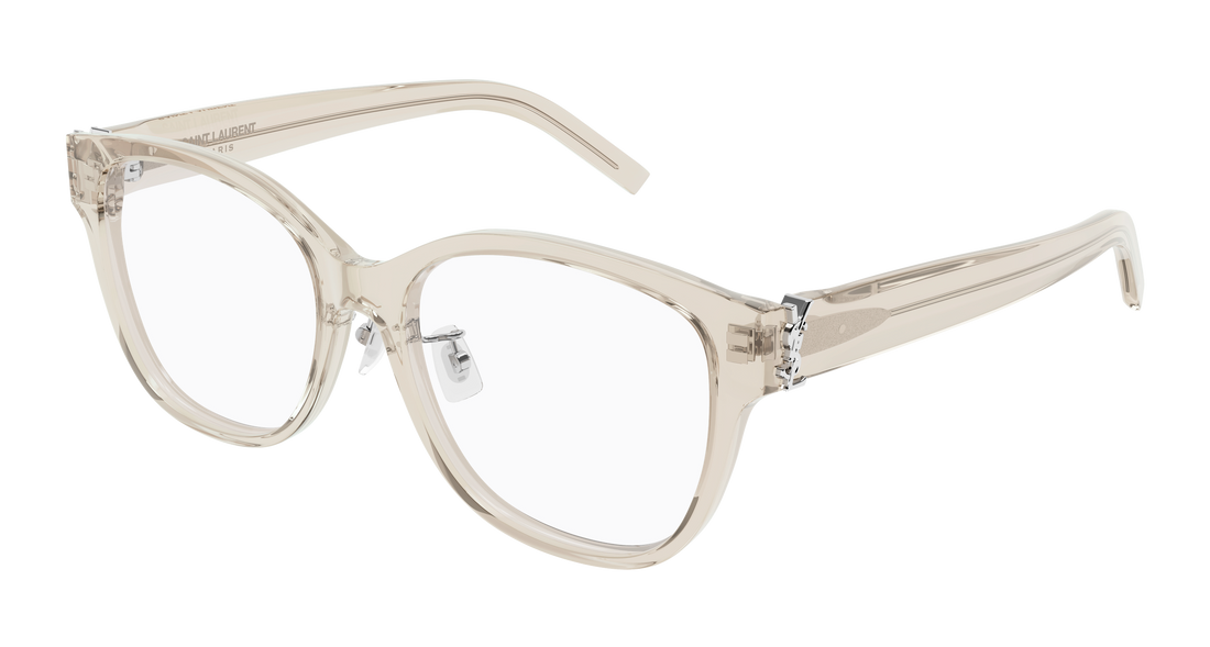 Gafas graduadas saint laurent sl m168/f 004 beige cat eye femenino talla 55mm - Vista principal