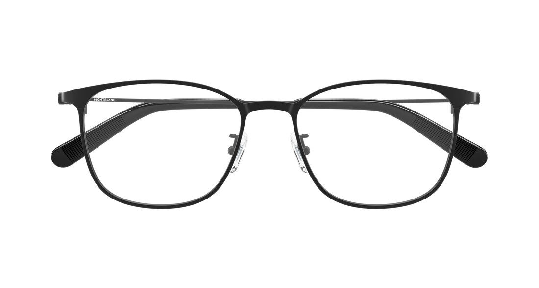 Occhiali da vista montblanc mb0463ol 005 negro rectangular / squared masculino taglia 57mm - Vista dettagliata
