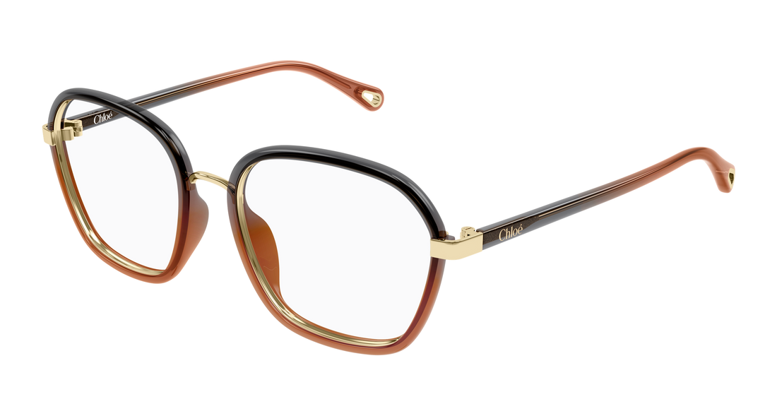 Óculos graduados chloé ch0309o 007 negro rectangular / squared femenino tamanho 54mm - Vista principal