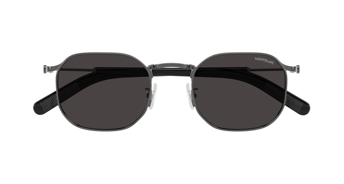 Sonnenbrillen montblanc mb0459s 001 plateado geometrical/directional masculino größe 50mm - Detailansicht
