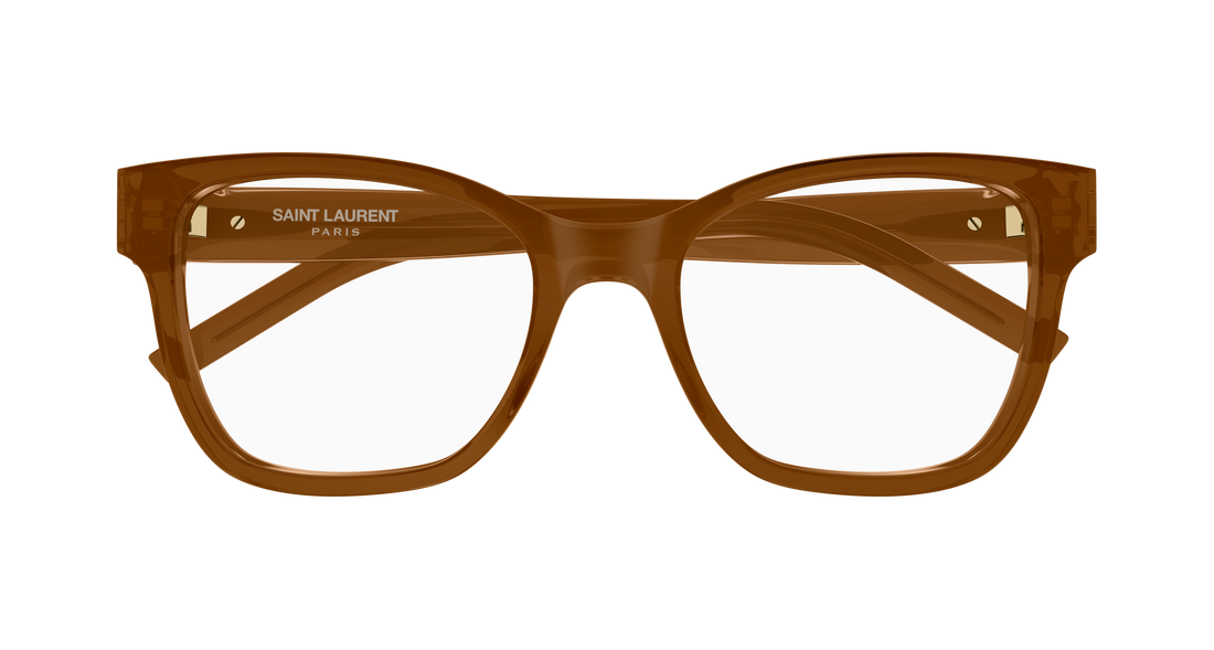 Gafas graduadas saint laurent sl m158 005 marron cat eye femenino talla 52mm - Vista de detalle