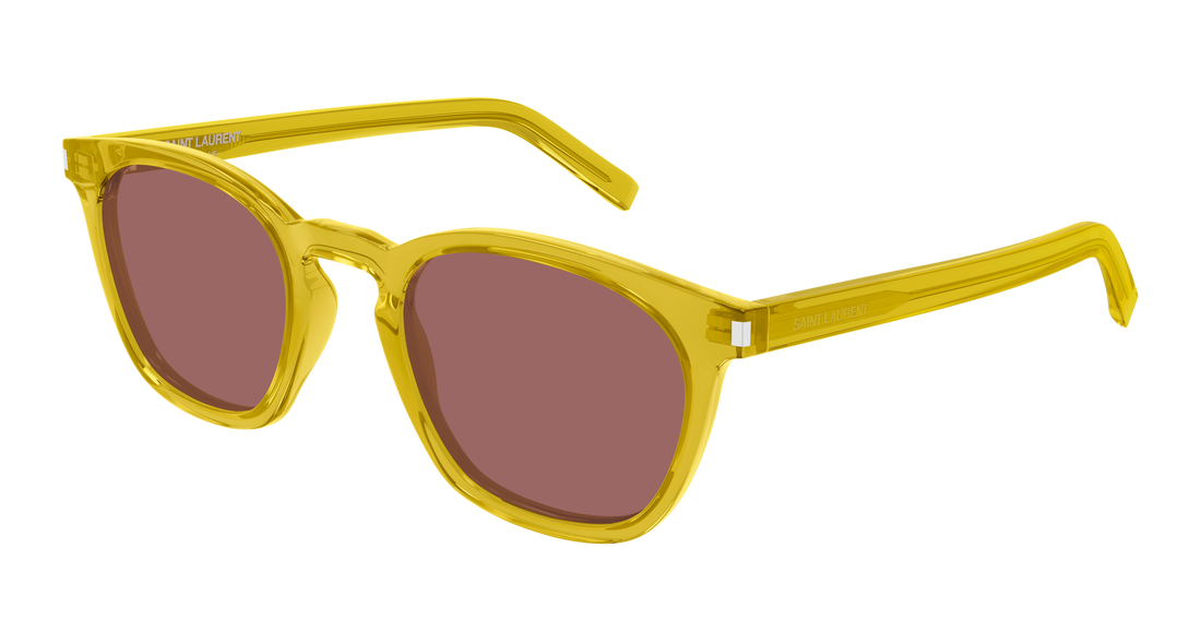 Lunettes de soleil saint laurent sl 28 058 amarillo rectangular / squared masculino taille 49mm - Vue principale