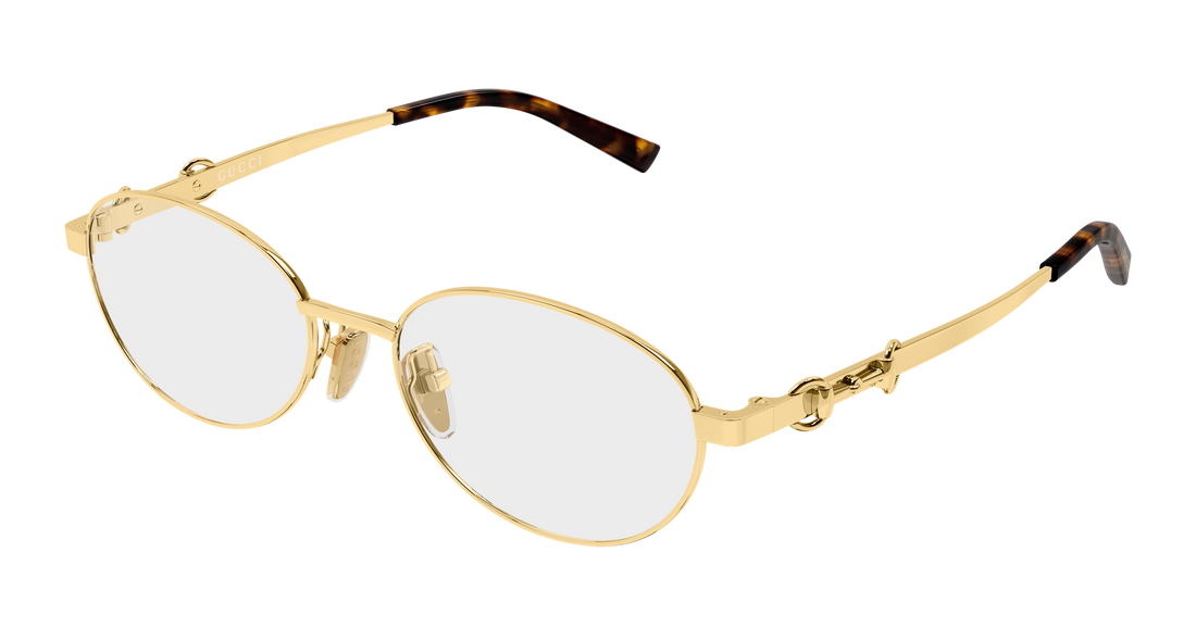 Dioptrijske naočale gucci gg2221ok 001 dorado round/oval/panthos femenino veličina 53mm - Glavni prikaz