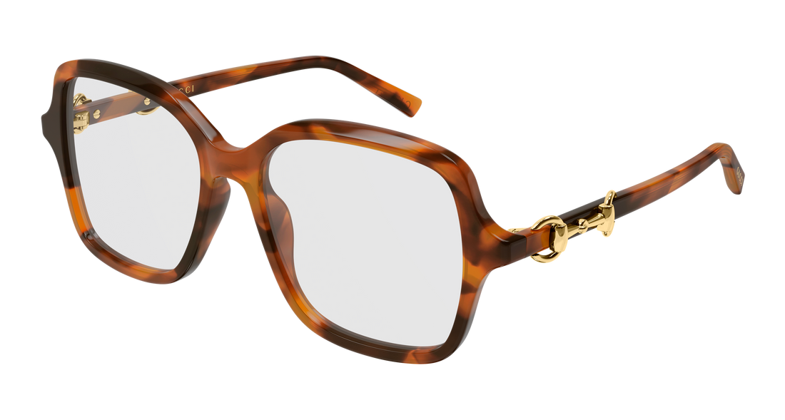 Glasögon gucci gg2217o 002 havana butterfly femenino storlek 53mm - Huvudvy