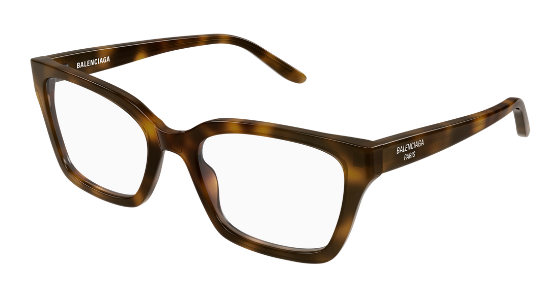 Occhiali da vista balenciaga bb0501o 003 havana cat eye femenino taglia 55mm - Vista principale
