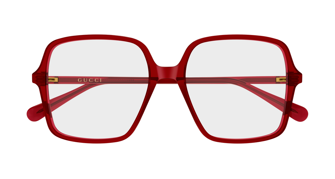 Brillen gucci gg1003o 011 rojo rectangular / squared femenino größe 53mm - Detailansicht