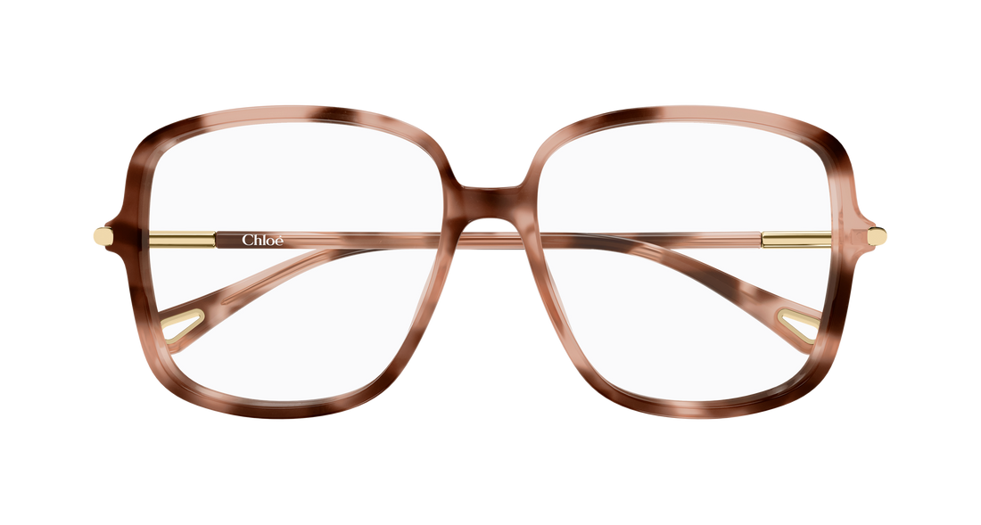 Briller chloé ch0399o 003 havana rectangular / squared femenino størrelse 56mm - Detaljeret visning