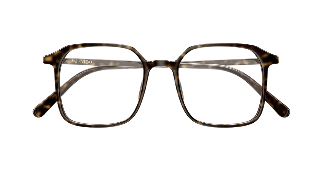Occhiali da vista valentino vg0022o 008 havana rectangular / squared femenino taglia 51mm - Vista dettagliata
