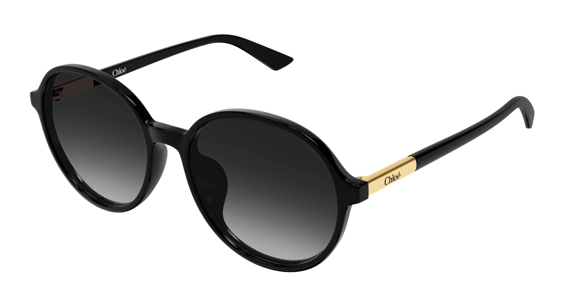 Gafas de sol chloé ch0365sk 001 negro round/oval/panthos femenino talla 57mm - Vista principal