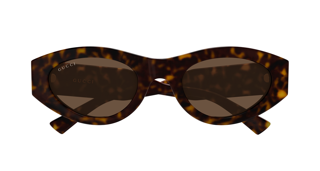 Solglasögon gucci gg2065s 002 havana round/oval/panthos femenino storlek 52mm - Detaljvy