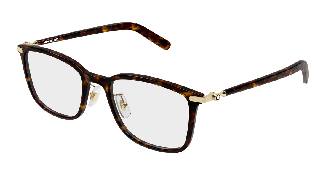 Dioptrijske naočale montblanc mb0500oa 002 havana rectangular / squared masculino veličina 53mm - Glavni prikaz