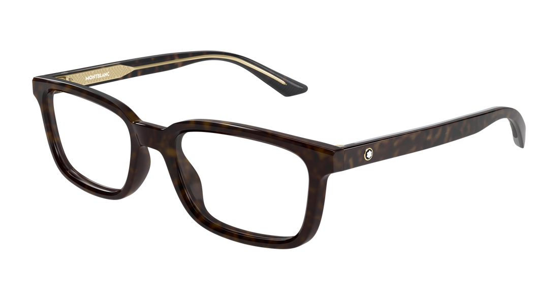 Occhiali da vista montblanc mb0458ol 003 havana rectangular / squared masculino taglia 55mm - Vista principale