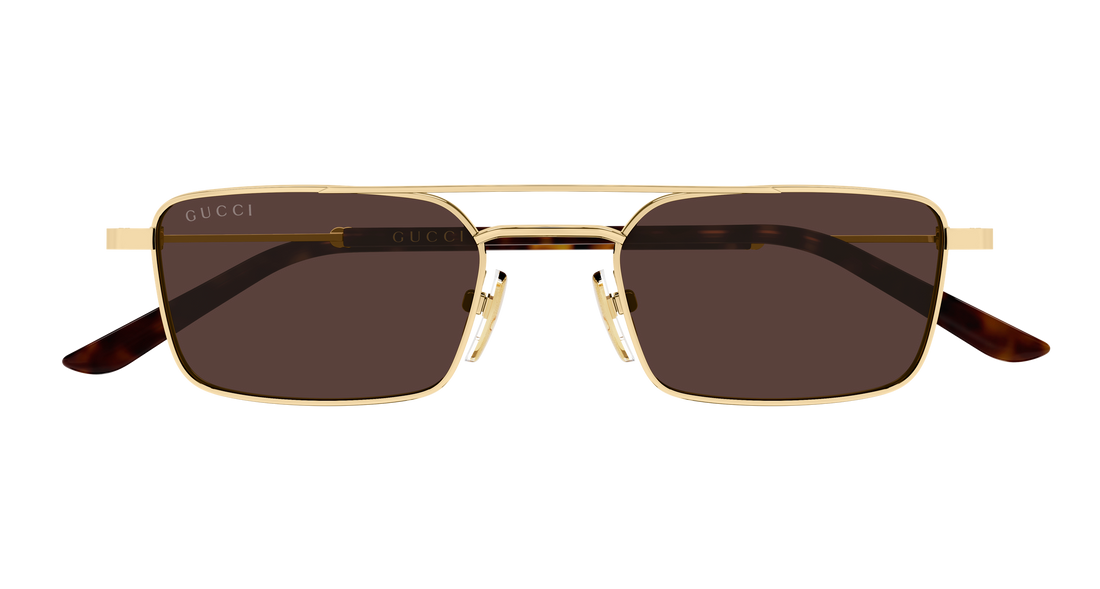 Sunčane naočale gucci gg2258s 002 dorado rectangular / squared unisex veličina 49mm - Detaljni prikaz