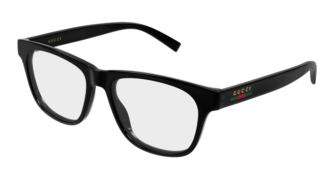 Prescription glasses gucci gg2108o 001 negro rectangular / squared masculino size 55mm - Main view