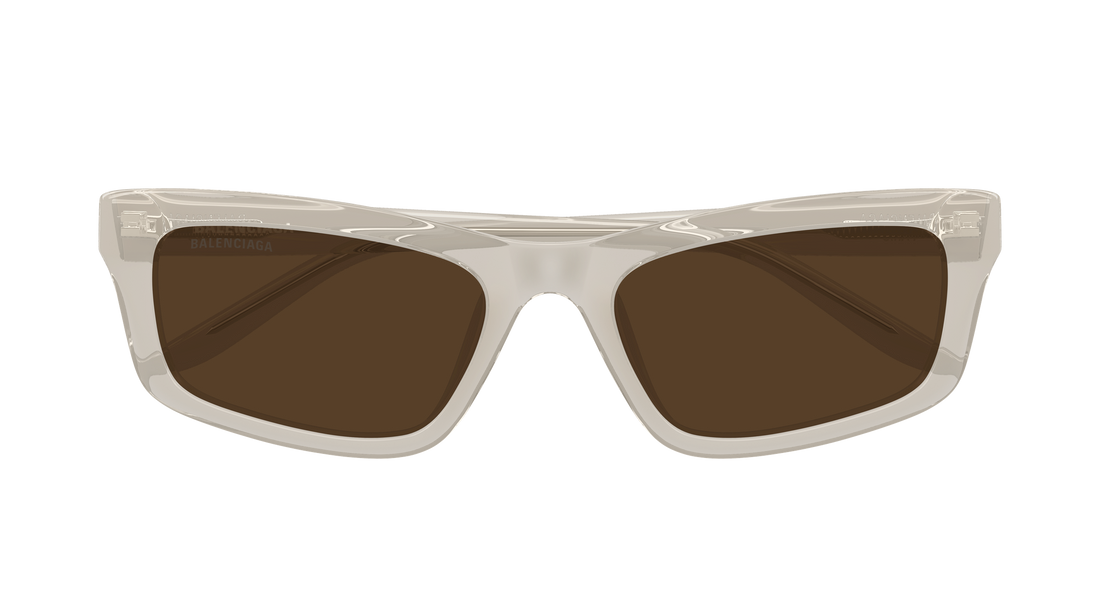Gafas de sol balenciaga bb0527s 003 beige cat eye femenino talla 56mm - Vista de detalle