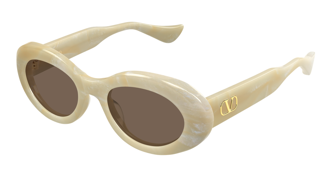 Sunčane naočale valentino vg0057s 005 beige round/oval/panthos femenino veličina 50mm - Glavni prikaz
