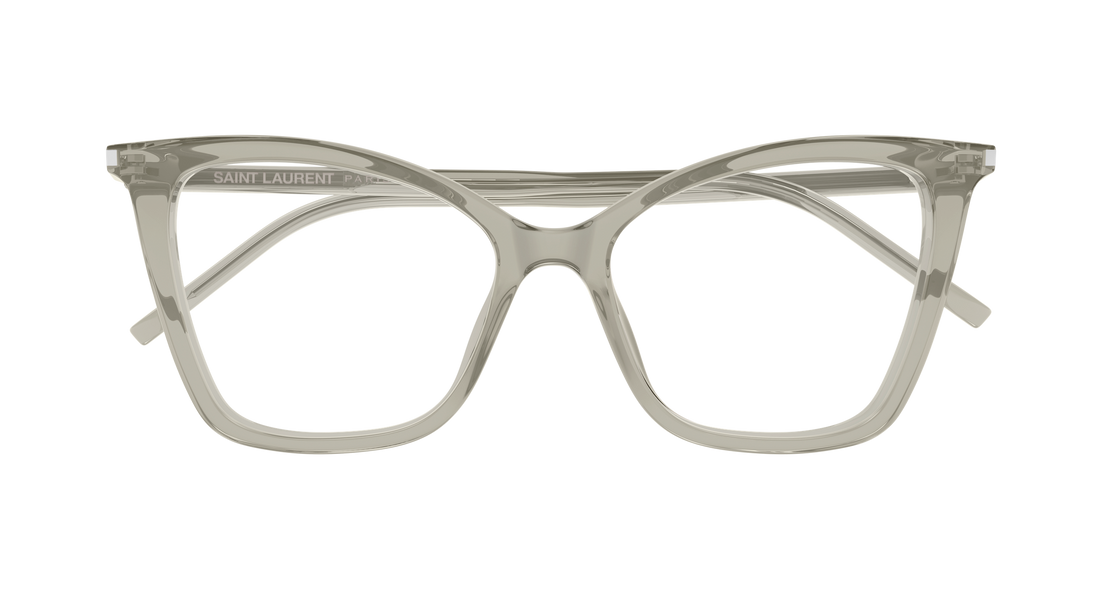 Occhiali da vista saint laurent sl 386 021 marron cat eye femenino taglia 55mm - Vista dettagliata