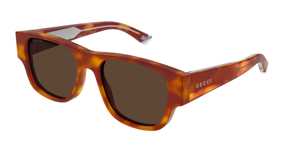 Occhiali da sole gucci gg2075s 002 havana rectangular / squared masculino taglia 54mm - Vista principale