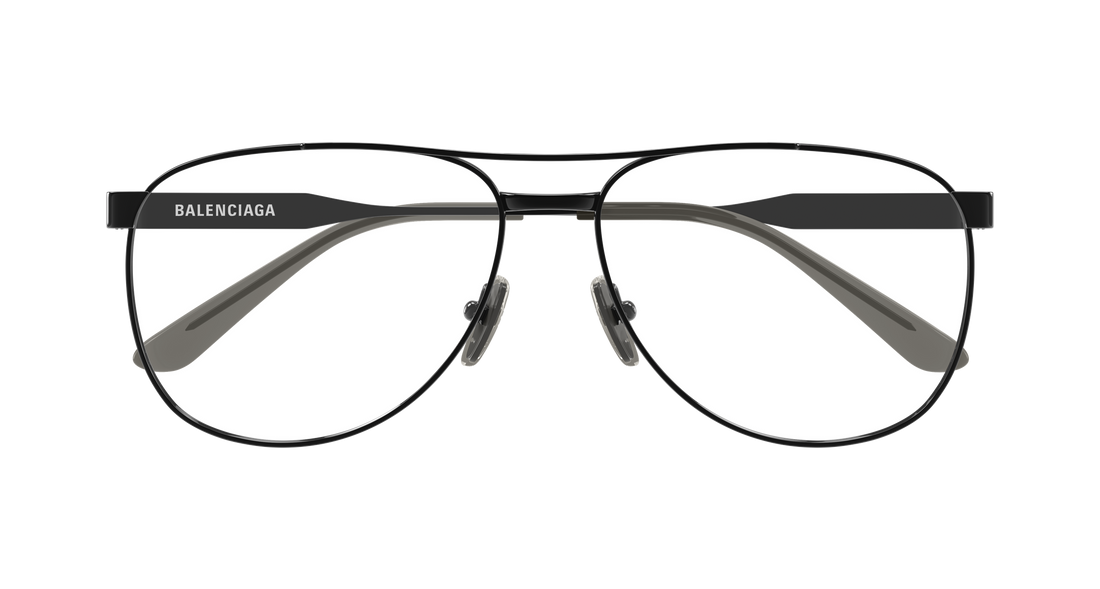 Glasögon balenciaga bb0539o 003 negro pilot/navigator masculino storlek 61mm - Detaljvy