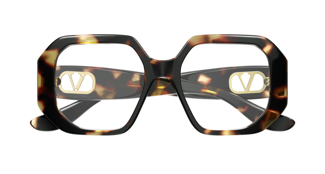 Occhiali da vista valentino vg0003o 002 havana geometrical/directional femenino taglia 51mm - Vista dettagliata
