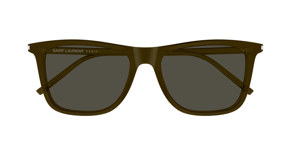 Occhiali da sole saint laurent sl 895 004 marron rectangular / squared unisex taglia 55mm - Vista dettagliata