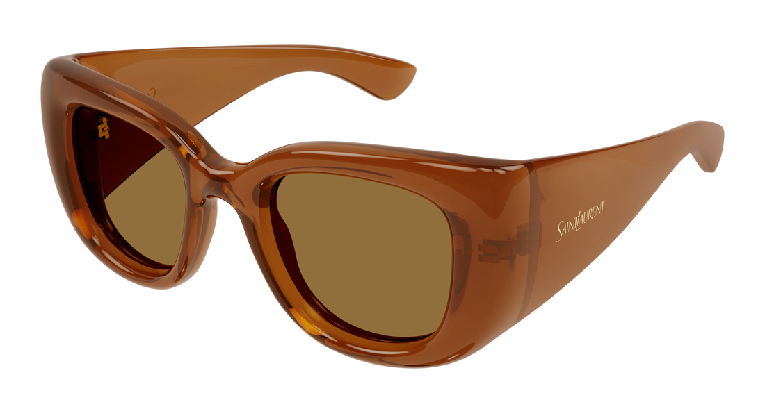 Occhiali da sole saint laurent sl 903 howl 007 marron cat eye femenino taglia 55mm - Vista principale