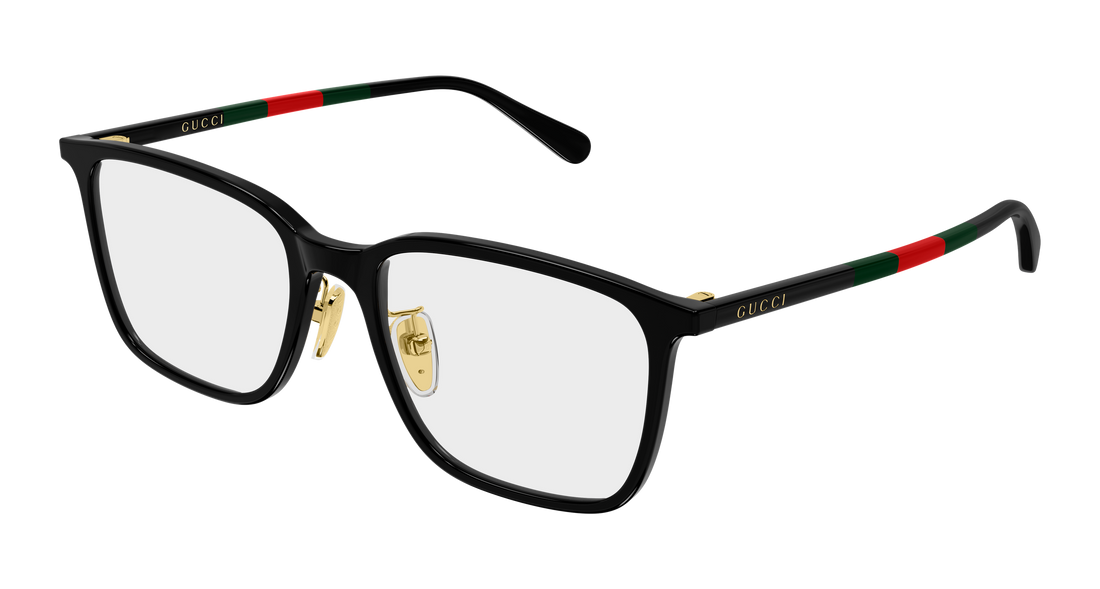Briller gucci gg2267oa 001 negro rectangular / squared masculino størrelse 54mm - Hovedvisning