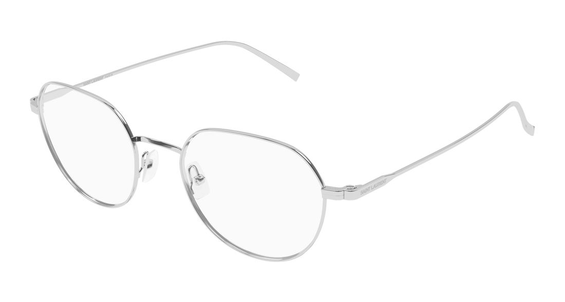 Okulary korekcyjne saint laurent sl 953 opt 002 plateado round/oval/panthos masculino rozmiar 51mm - Widok główny