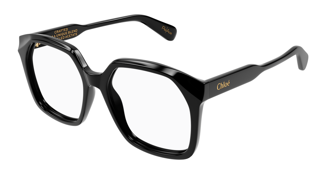 Briller chloé ch0263o 008 negro rectangular / squared femenino størrelse 53mm - Hovedvisning